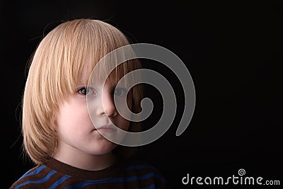 Preschool-aged boy portrait Stock Photo
