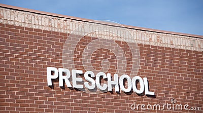 Preschool, Kindergarten and Early Childhood Education Center Stock Photo