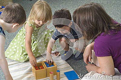 Preschool children Stock Photo