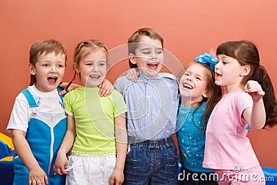 Preschool friends Stock Photo