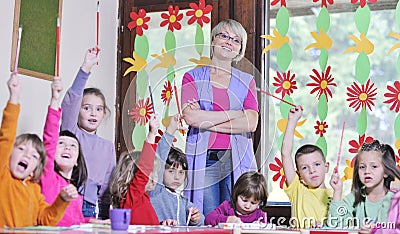 Preschool kids Stock Photo