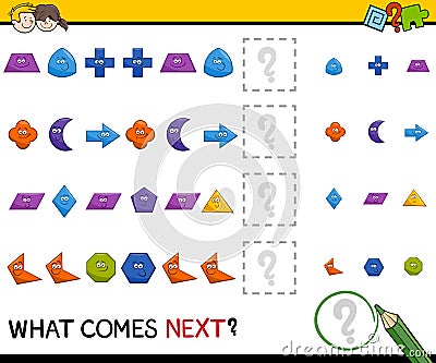 Preschool pattern activity Vector Illustration