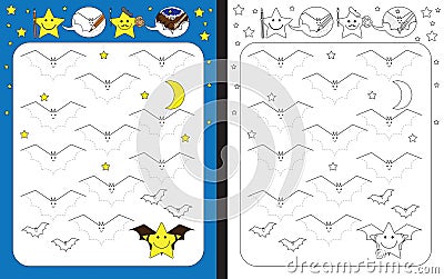 Preschool worksheet Vector Illustration