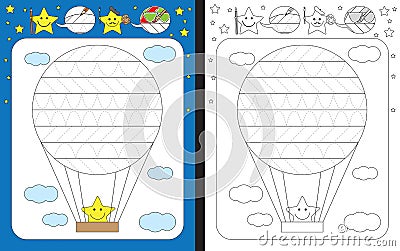 Preschool worksheet Vector Illustration