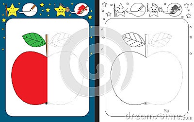 Preschool worksheet Vector Illustration