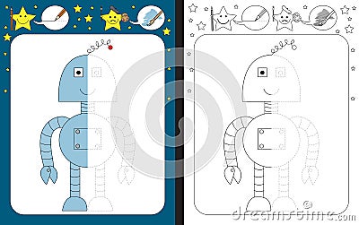 Preschool worksheet Vector Illustration