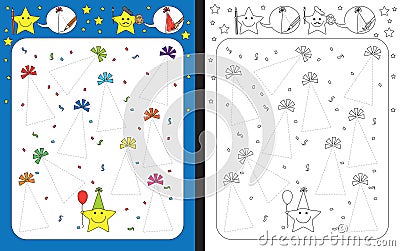 Preschool worksheet Vector Illustration