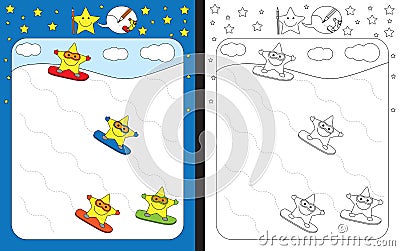 Preschool worksheet Vector Illustration