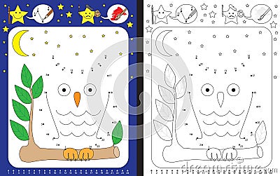 Preschool worksheet Vector Illustration