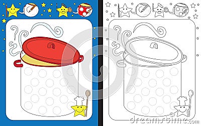 Preschool worksheet Vector Illustration