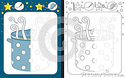 Preschool worksheet Vector Illustration