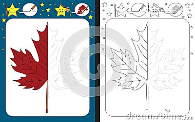 Preschool worksheet Vector Illustration