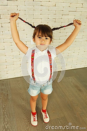 Preschooler girl Stock Photo