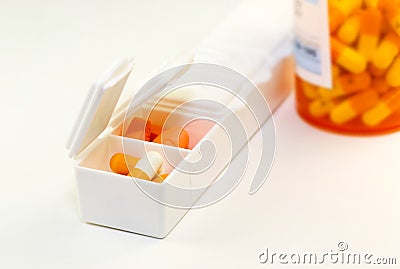 The prescription medication Stock Photo
