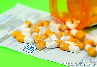 The prescription medication Stock Photo