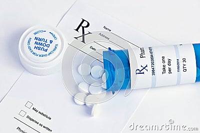 Prescription Medication Stock Photo