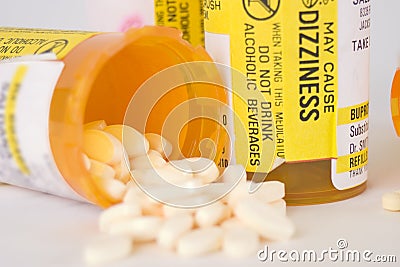 Prescription Medication Pill Bottles 7 Stock Photo