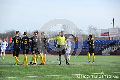 Preseason football tournament in Daugavpils. Editorial Stock Photo