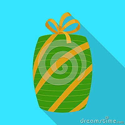 Present box vector icon.Flat vector icon isolated on white background present box. Vector Illustration