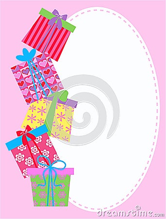 Present boxes Stock Photo