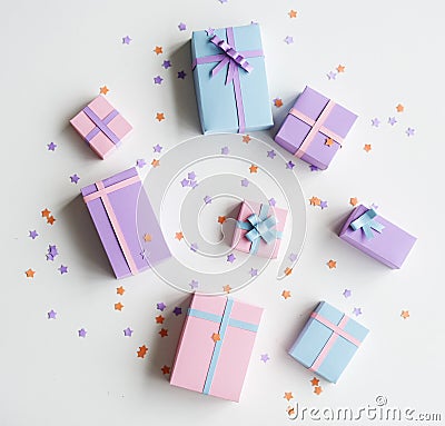 Present Gifts Seasonal Holiday Give Concept Stock Photo