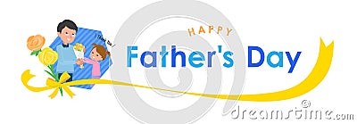 Present for loved ones_father`s Day en Vector Illustration