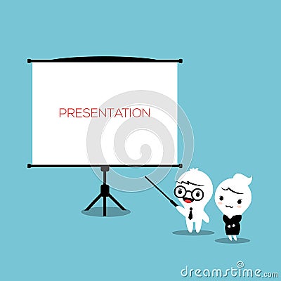 Presentation Board Vector Illustration