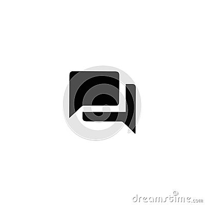 Presentation Bubble Speech icon. Empty empty Speech Bubbles, creative elements. Stock Photo