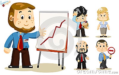 Presentation. Business People Stock Photo