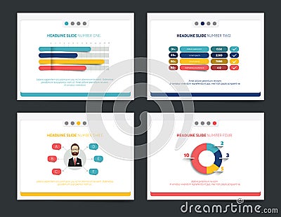 Presentation business templates. Vector Illustration