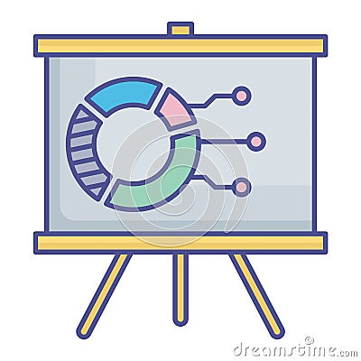 Presentation Glyph Style vector icon which can easily modify or edit Vector Illustration