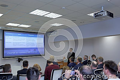Presentation of the Ice navigation training center Editorial Stock Photo