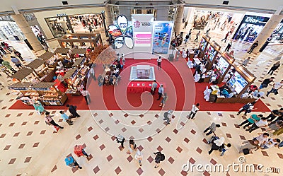 Presentation of Japans Kansai region in Suria KLCC mall, Kuala Editorial Stock Photo