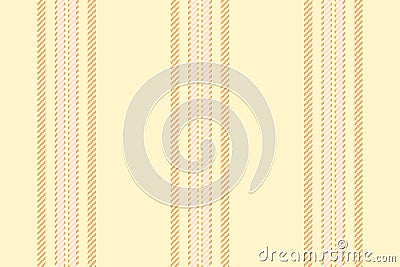 Presentation pattern fabric background, new year lines texture vector. Commercial seamless vertical textile stripe in lemon Vector Illustration