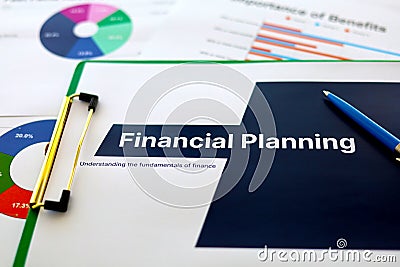 Presentation Personal Finance Report Spreadsheet Plannnig Statistics Stock Photo