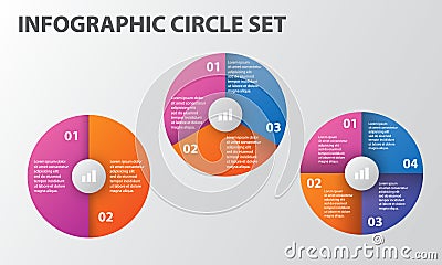 Presentation template flat design illustration for web design marketing advertising Stock Photo
