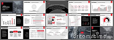 Presentation templates elements Vector Illustration