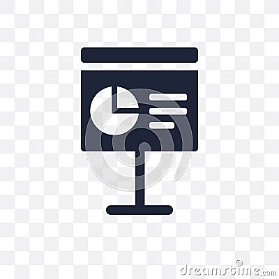 Presentation transparent icon. Presentation symbol design from B Vector Illustration