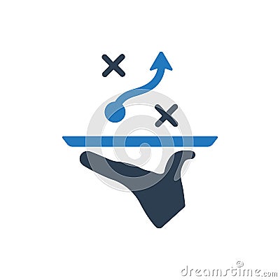 Presenting a Strategic Planning Icon Vector Illustration