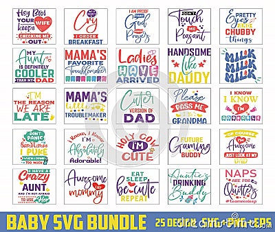 Baby SVG Bundle Stock Photo