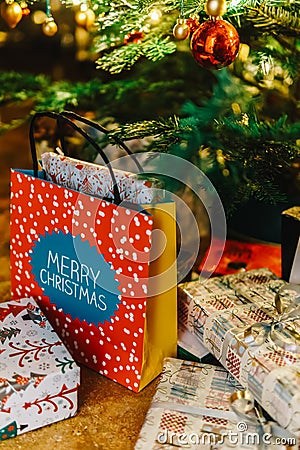 Presents And Chocolate Candies Waiting To Be Opened Editorial Stock Photo