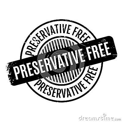 Preservative Free rubber stamp Vector Illustration