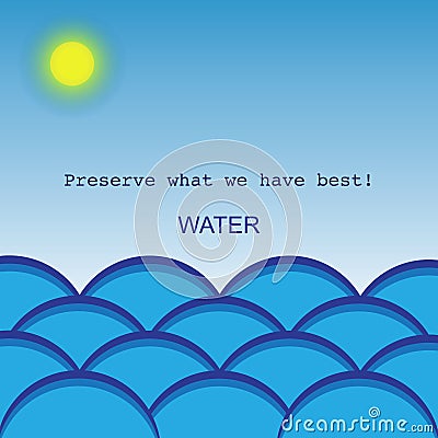 Water illustration Stock Photo