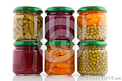 Preserved vegetables Stock Photo