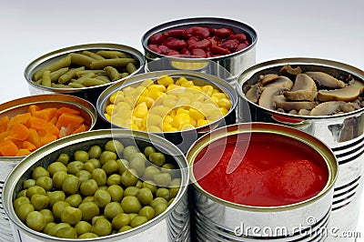 Preserved vegetables mix Stock Photo