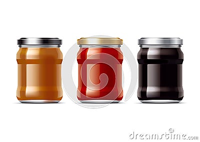 Preserving packaging set. Small Vector Illustration