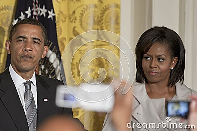 President Barack obama michelle Editorial Stock Photo