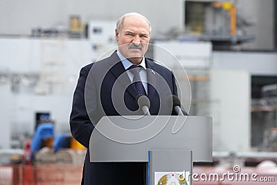 President of Belarus Alexander Lukashenko Editorial Stock Photo