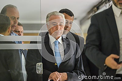 The president of Brazil Michel Temer Editorial Stock Photo