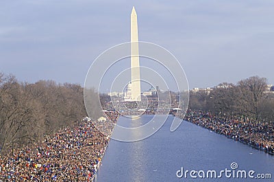 President Clinton's Inauguration Editorial Stock Photo